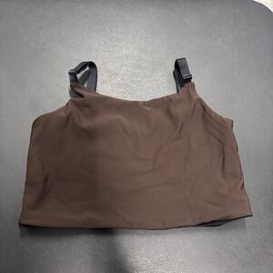 Origami Brown Tank‎ Crop Top Size Small